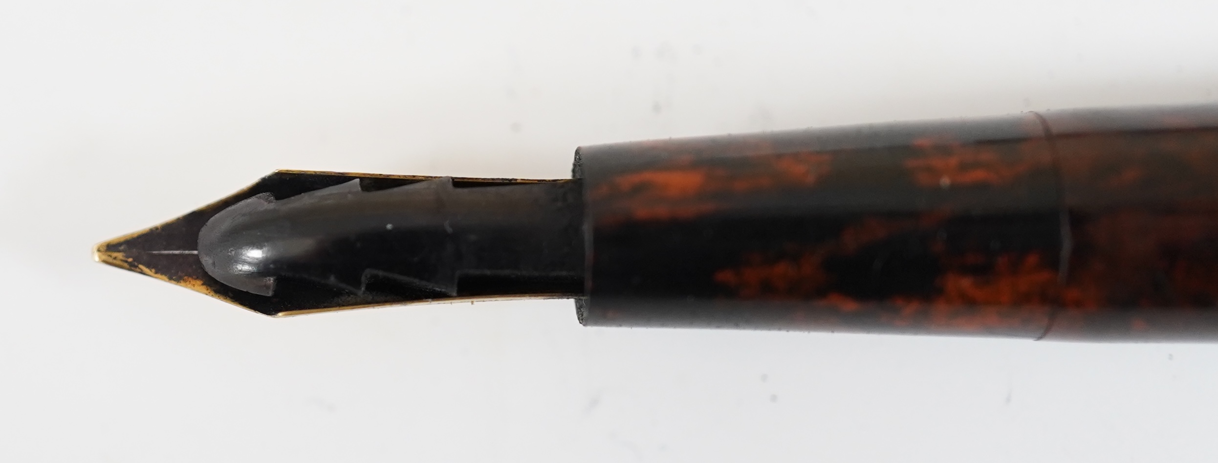 A Parker M.H.R. Eyedropper with Parker Lucky Curve nib